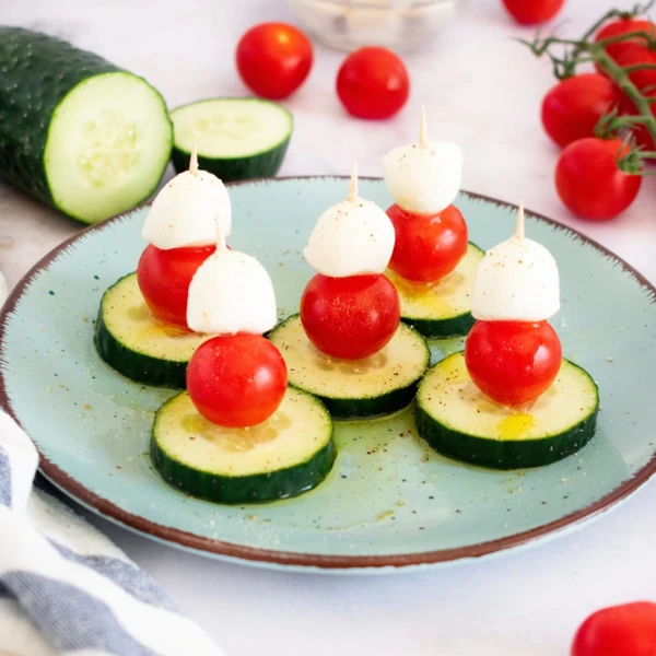 Cheese and Veggie Skewers