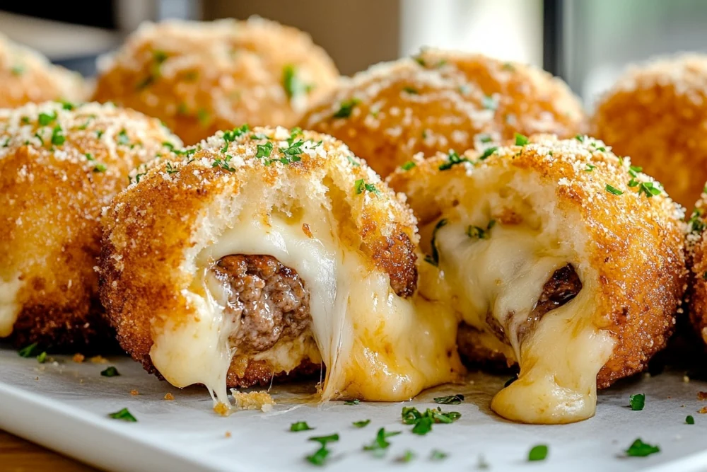 Garlic Parmesan Cheeseburger