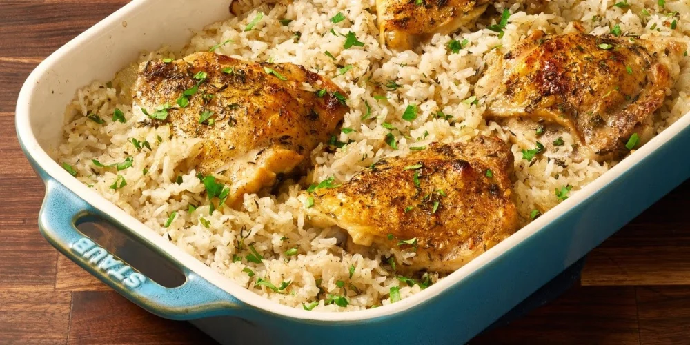 Smothered Chicken and Rice
