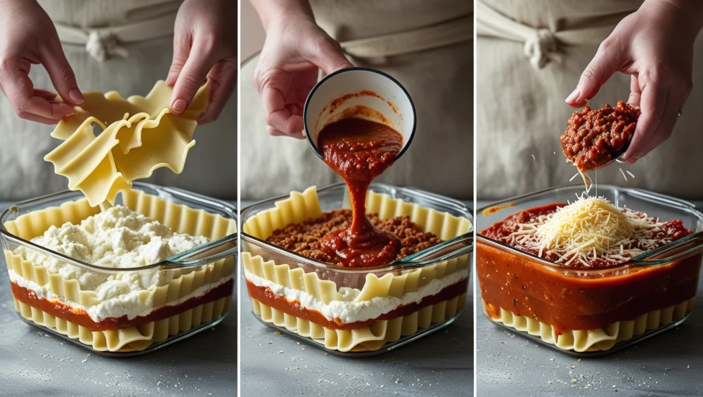Layering Lasagnas Step by Step